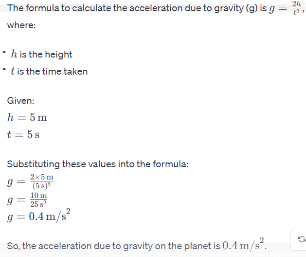 An object takes 5 s to reach