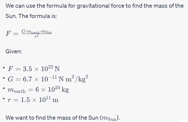 The mass of the earth is 6