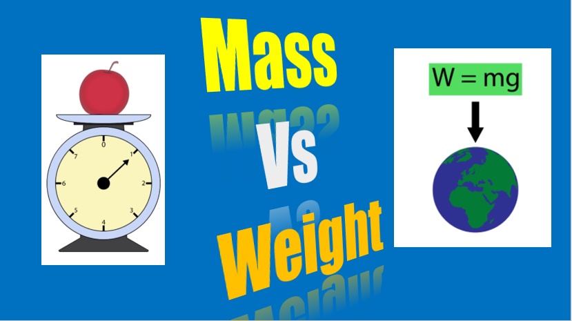 What is the difference between mass and weight ?